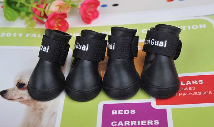 High Quality waterproof Rain Boots Silicone Pet Shoes for Dog