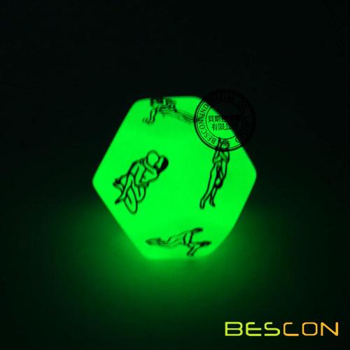 12 Sides Adult Funny Sex Position Glowing Adult Dice Set