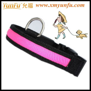 Cheap D Ring pink dog collar