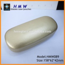 Golden PU optical case,reading glasses case,hard eyewear case
