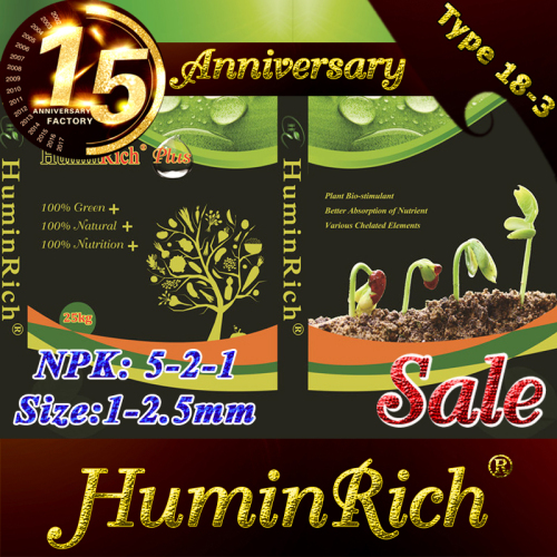 "HuminRich" Plant Essential Nutrition 5-2-1 NPK Granular Type Amino Acid