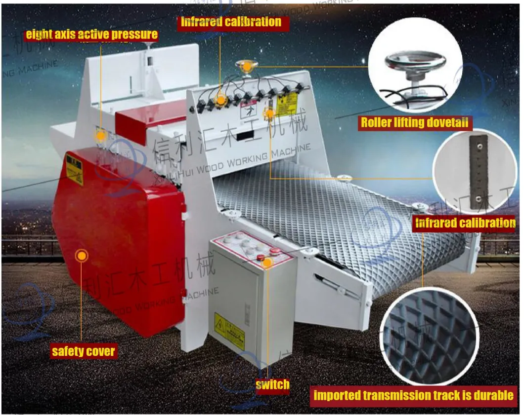 The Tracked Wood Plate Multi Rip Saw Multiple Blade Circular Saw with Competitive Price for Small Cypress Logs Mainly Into Boards for Flooring