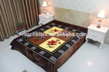 100% Polyester Korean Style dubai wholesale market 2ply heavy raschel Blankets