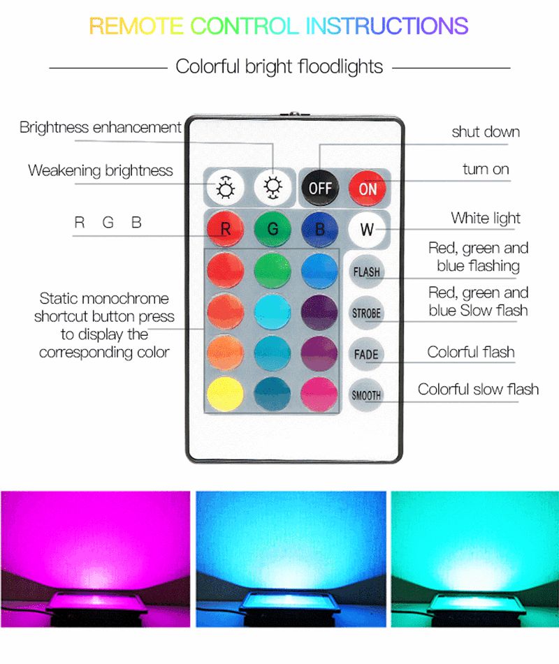 Rgb Led Flood Light 300w