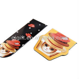 2015 promotinal custom made flexible magnetic printable inspirational bookmarks