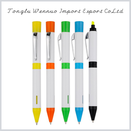 Promotional gift decorative plastic highlighter pen