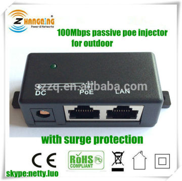 Gigabit Passive PoE 1 Port Power over Ethernet Injector for 802.3af Devices