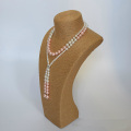 Handmade Pearl knot đồ trang sức Long bao Pearl Necklace