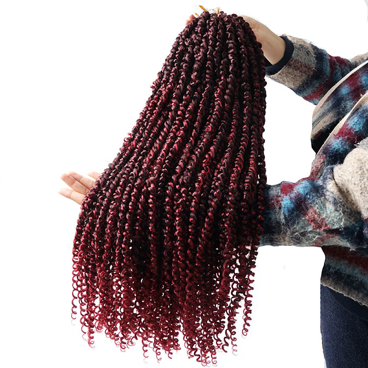 beauty supplies new Long Pre Twisted Passion Twist hair Synthetic spring Twists Crochet Hair extension Crotchet Braid Fluffy