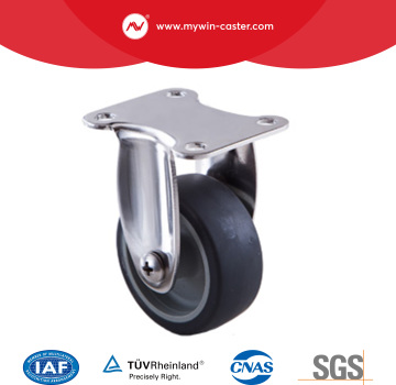 Light duty plate rigid stainless steel caster