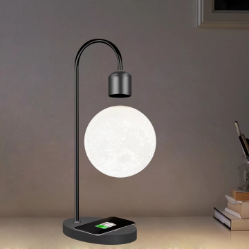 Magnetic Levitating Moon Lamp: 3D Printed LED Desk Lamp with Speaker