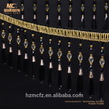Decorative Fringe Home Furnishing,Small Wooden Beaded Trims
