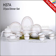 Opal glass dinnerware Opal Tableware 37pcs dinner set