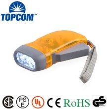 Cheapest Plastic Hand Pressure 3 LED Manual Dynamo Torch