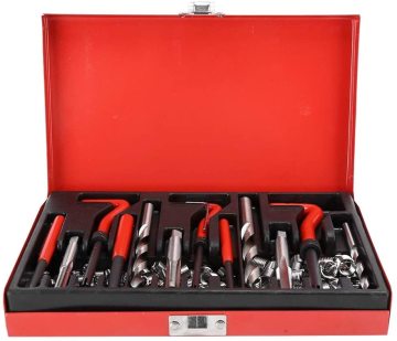 88Pcs Thread Repair Kit: Stripped Thread Rethread Recoil Repair Kit with Drill