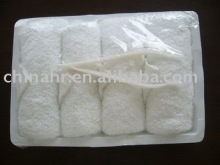 100% cotton plain weave white hand towel