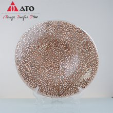 Design Coral Hollow Glass Plates for Restaurant Party