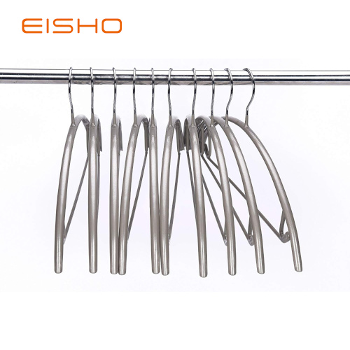 PVC Coating Metal Clothes Hanger with Chrome Hook