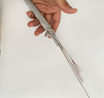 Integrated Optical Fiber and Overhead Conductor System