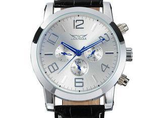 Sport Boy Mechanical Automatic Watches Multifunction , Leat