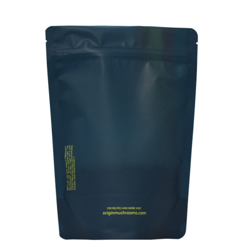 Bolsa de plástico verde bioplástica con cremallera para bocadillos