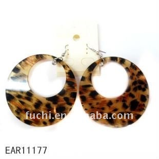 Hoop earrings acrylic earrings with rhinestone