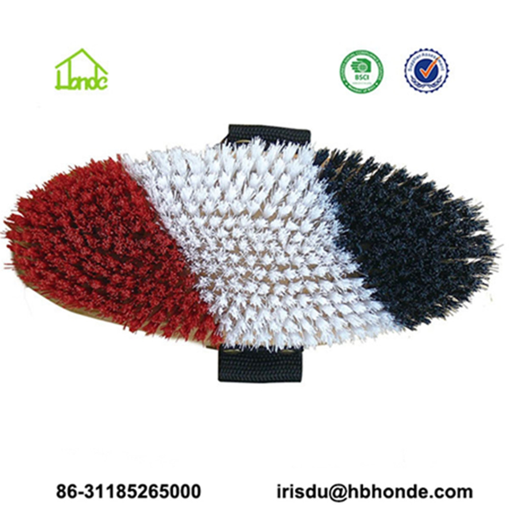 Wooden Back Horse Body Brush with PP Bristle