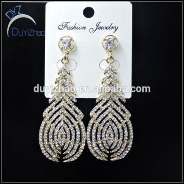 latest fashion golden earring designs for women