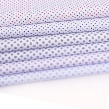 White Poplin Background Dot Printed Stock Lot Fabric