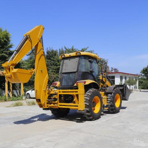 Caricatore backhoe con allegato in vendita