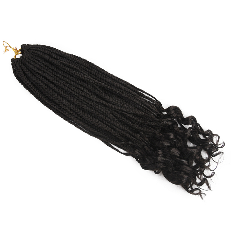 24 in 22 strands  hair ombre box braid 100% premium crochet synthetic fiber braid hair
