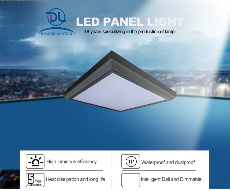 CE ROHS SAA 40W 600X600Mm Surface Mount LED Panel Lights