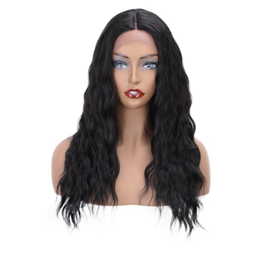Black Middle Part Long Natural Wave New Design Synthetic Long Wavy Lace Front Wigs Lace Front Wigs for Black Women