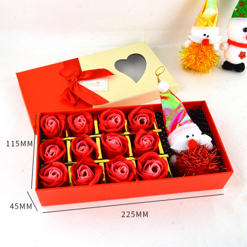 Customized Rose Packing Weihnachtsgeschenkboxen mit Deckel