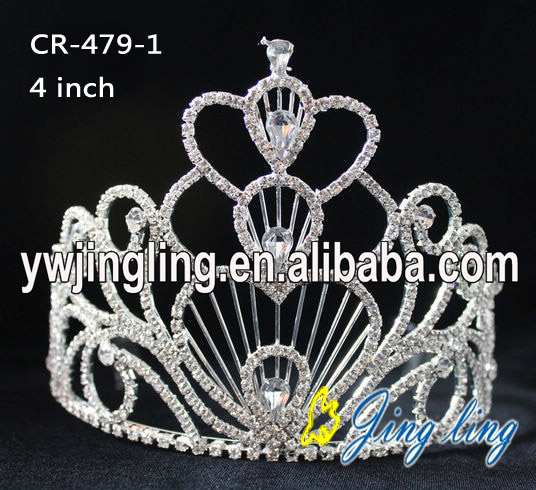Holiday Heart Shape Pageant Crowns