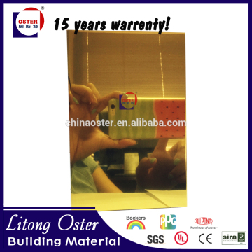 Guangdong building finishing materials mirror acp aluminum composite siding panel