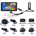 10.1 inch 4 channel vehicle monitor system support 2.5D touch/BSD detection/MP5/Bluetooth/FM/sound and light alarm/voice control