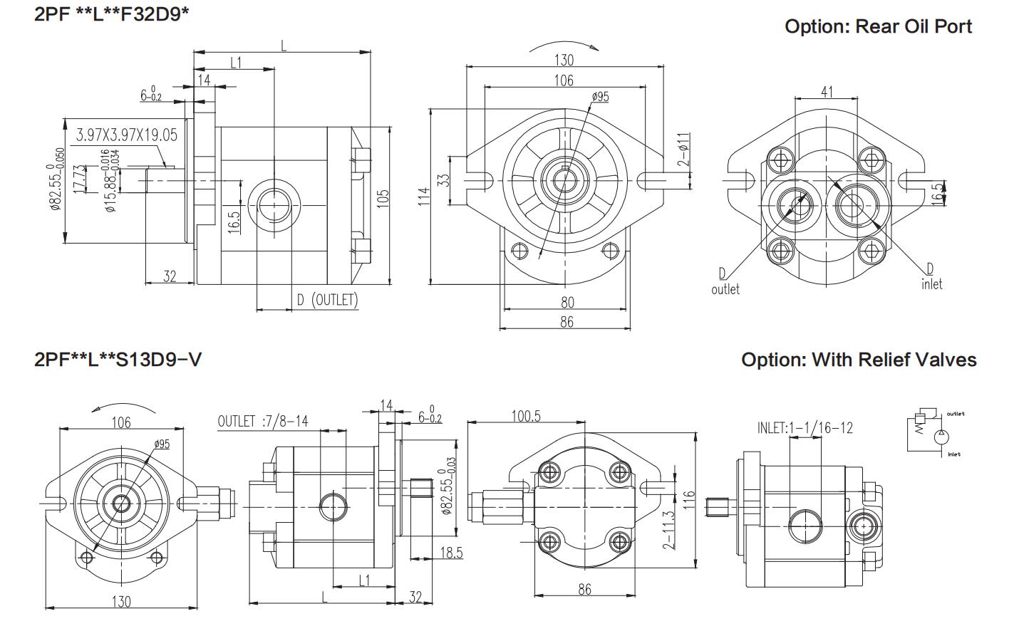 2PF ** Dimensions-2