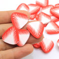 Hoge Kwaliteit 22 MM 100 Stuks Aardbei Polymeer Klei Fruit Slice Sprinkles Grote Klei Aardbei Fruit Nail Art Plakjes Slime Charms