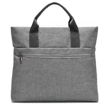 Custom logo oxford water resistance briefcase unisex zipper pocket tote large capacity laptop bag business briefcase