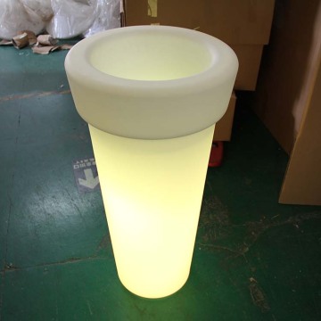 Waterproof Outdoor Plastic led Light Flower Pots