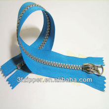 NO.5 Silver Teeth Plastic Zipper