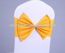 YHS#559 butterfly band polyester banquet wedding wholesale chair cover sash bow