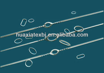 Wire heald for looms