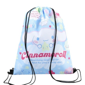 Kids Cheap Polyester Drawstring Backpack 420D