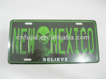 Aluminum sheet number plate