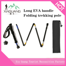 Trending hot products folding walking stick,trekking stick,collapsible trekking pole