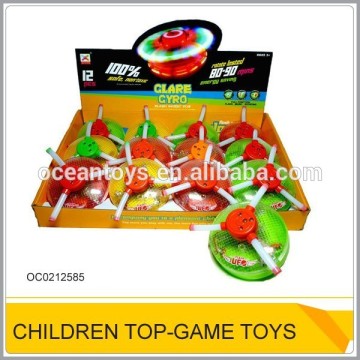 Wholesale plastic spinning top toy with light music OC0212585