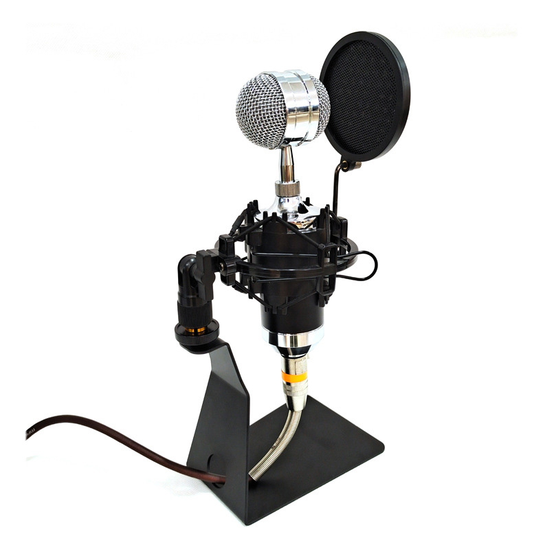 Adjustable Mini Mic Desktop Stand For Recording Condenser Broadcasting Microphone