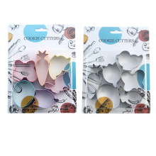 6 pieces colorful Easter rabbit cookie cutter set